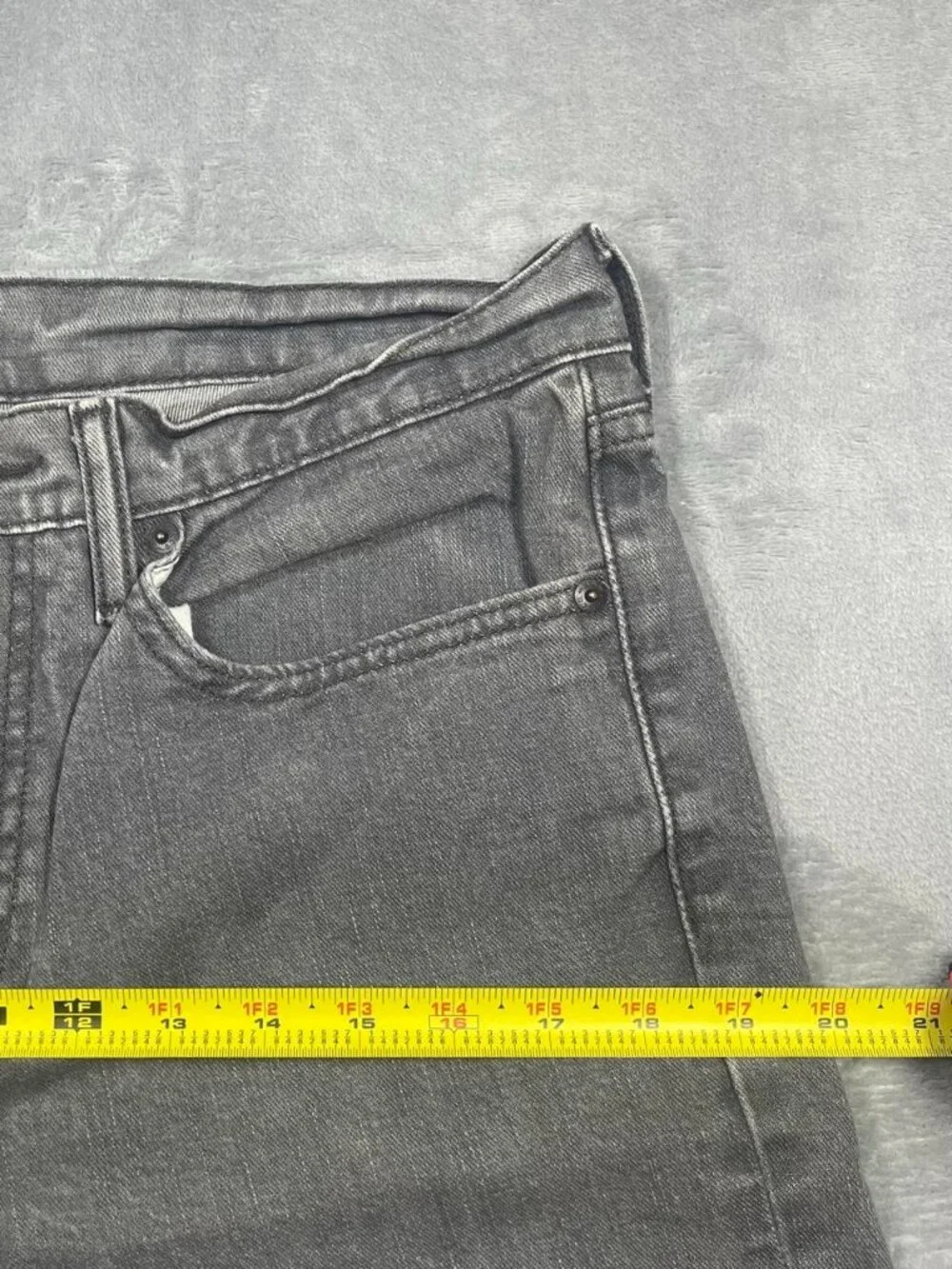 Levi’s 511 Slim Fit Jeans Gray Denim Red Tab Men’s 34x34 Stretch Pants